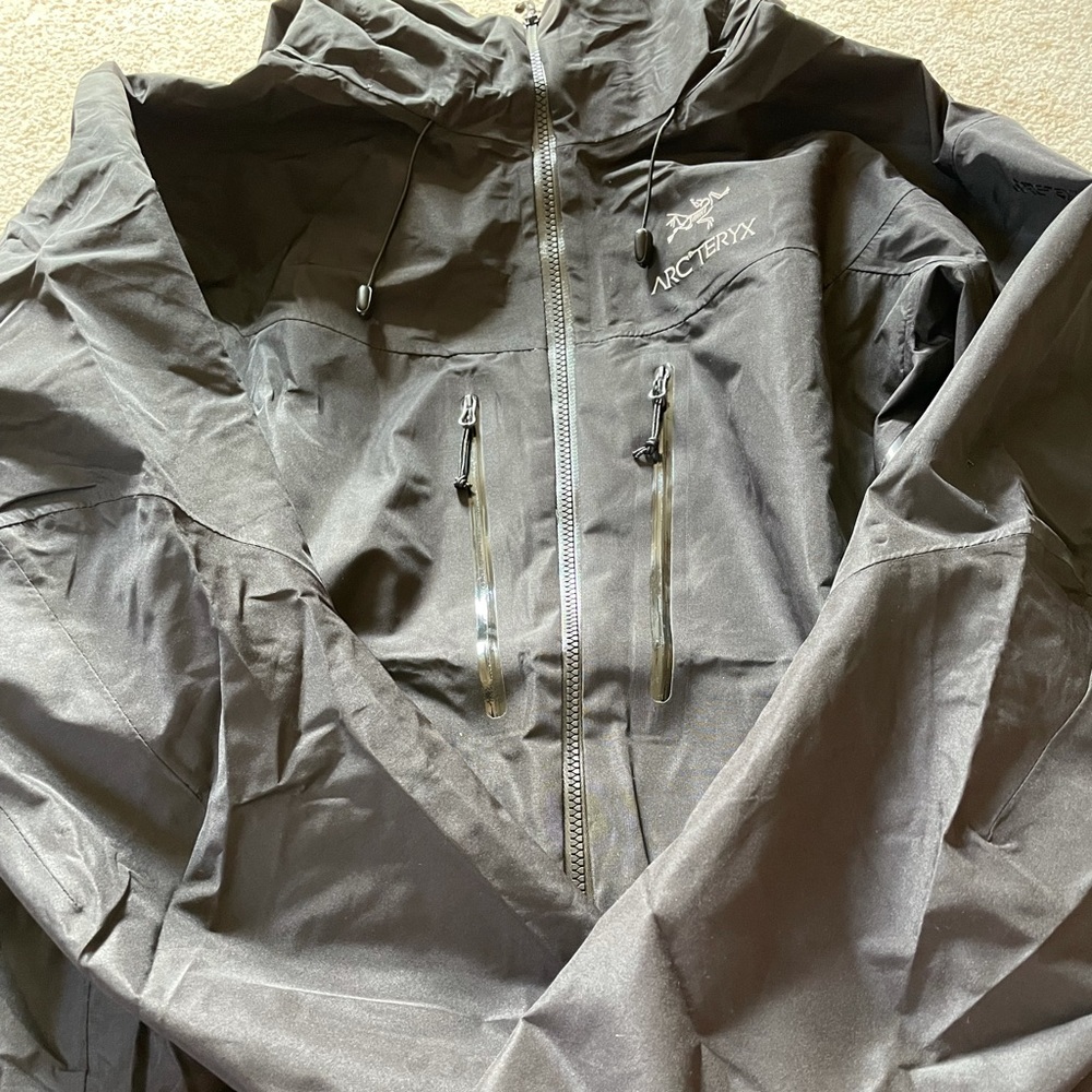 Rain jacket, worn once